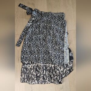 Floral and Paisley Wrap Skirt